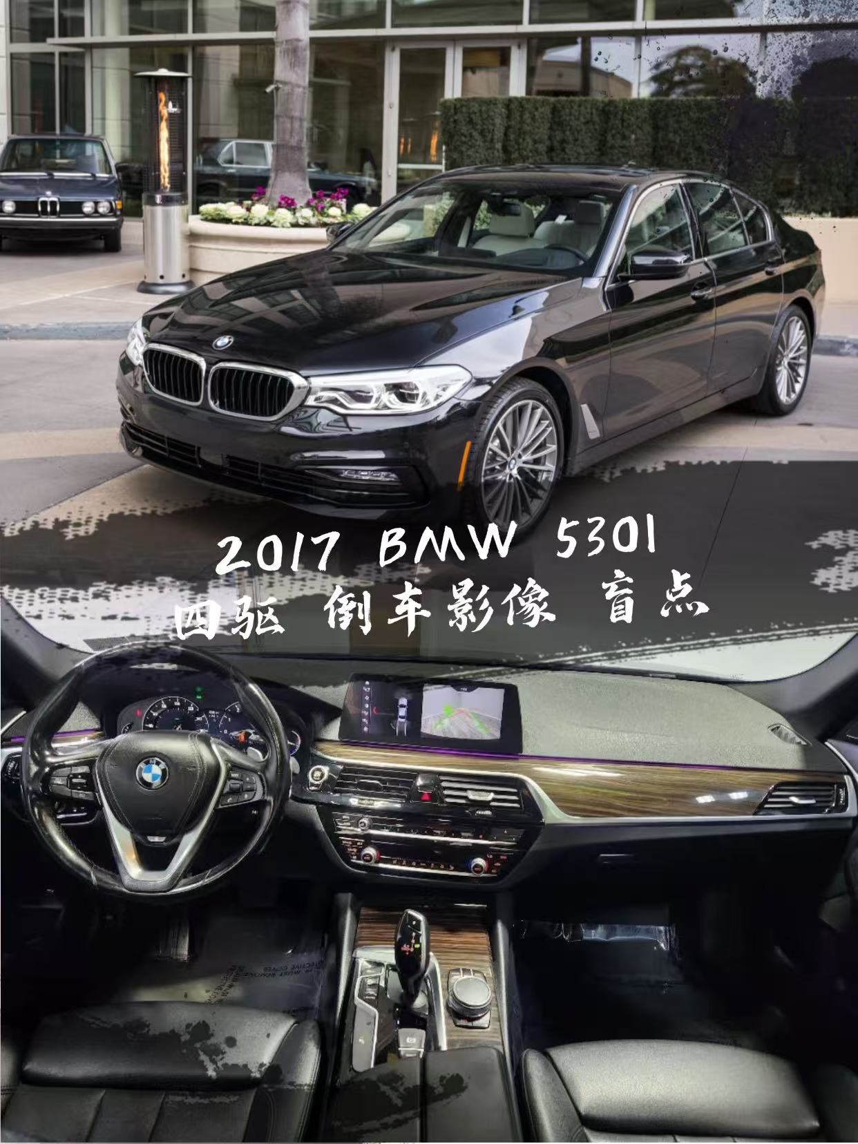 2017 BMW 530 四驱 倒车影像 盲点监测
